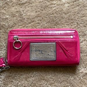 Coach Magenta Wristlet